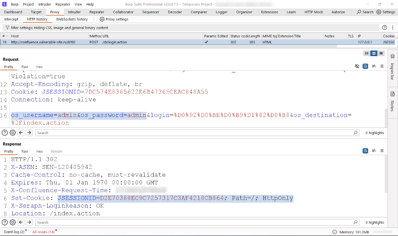Evilginx phishing auth request parameters