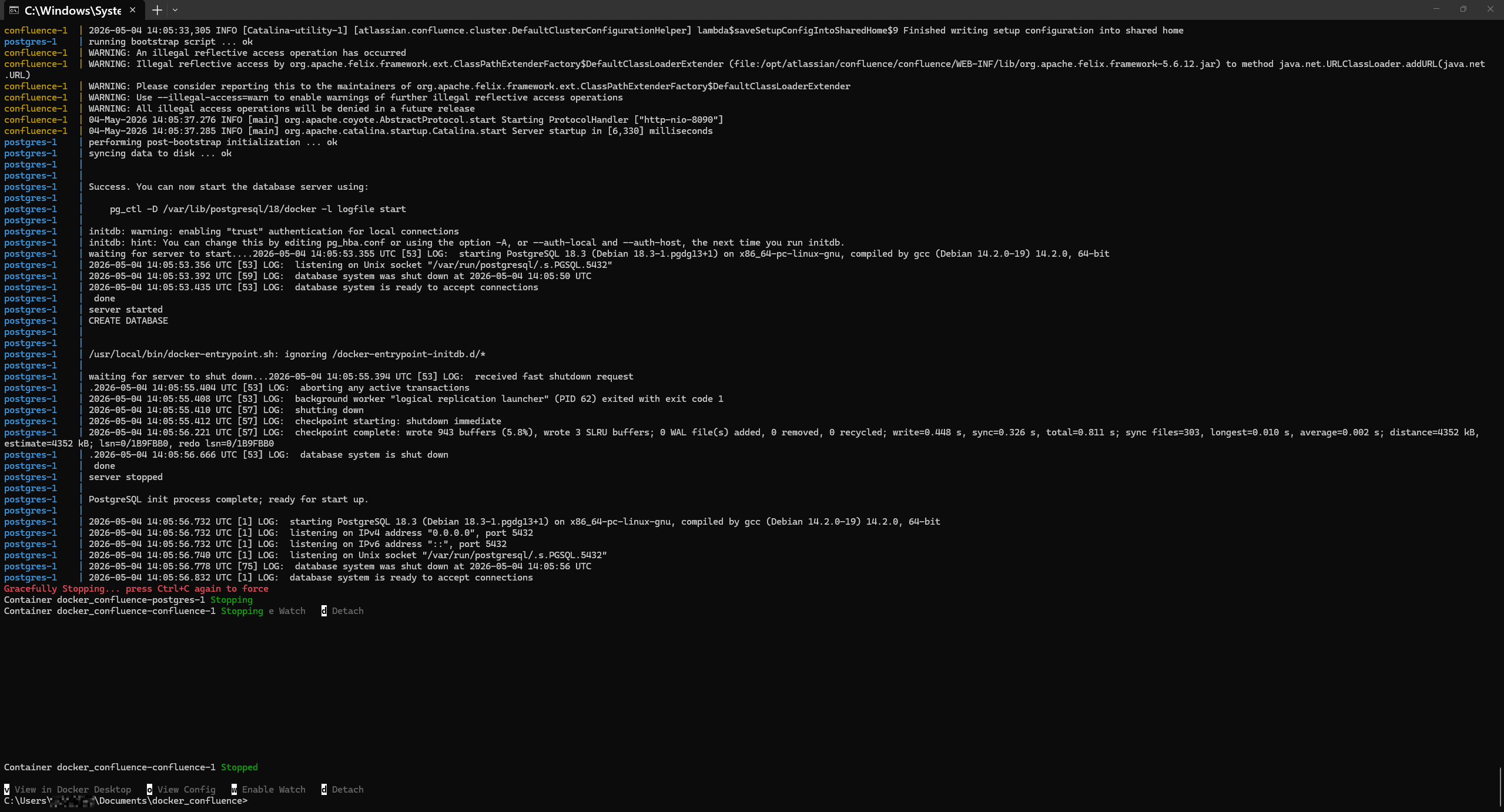 License activation compose shutdown