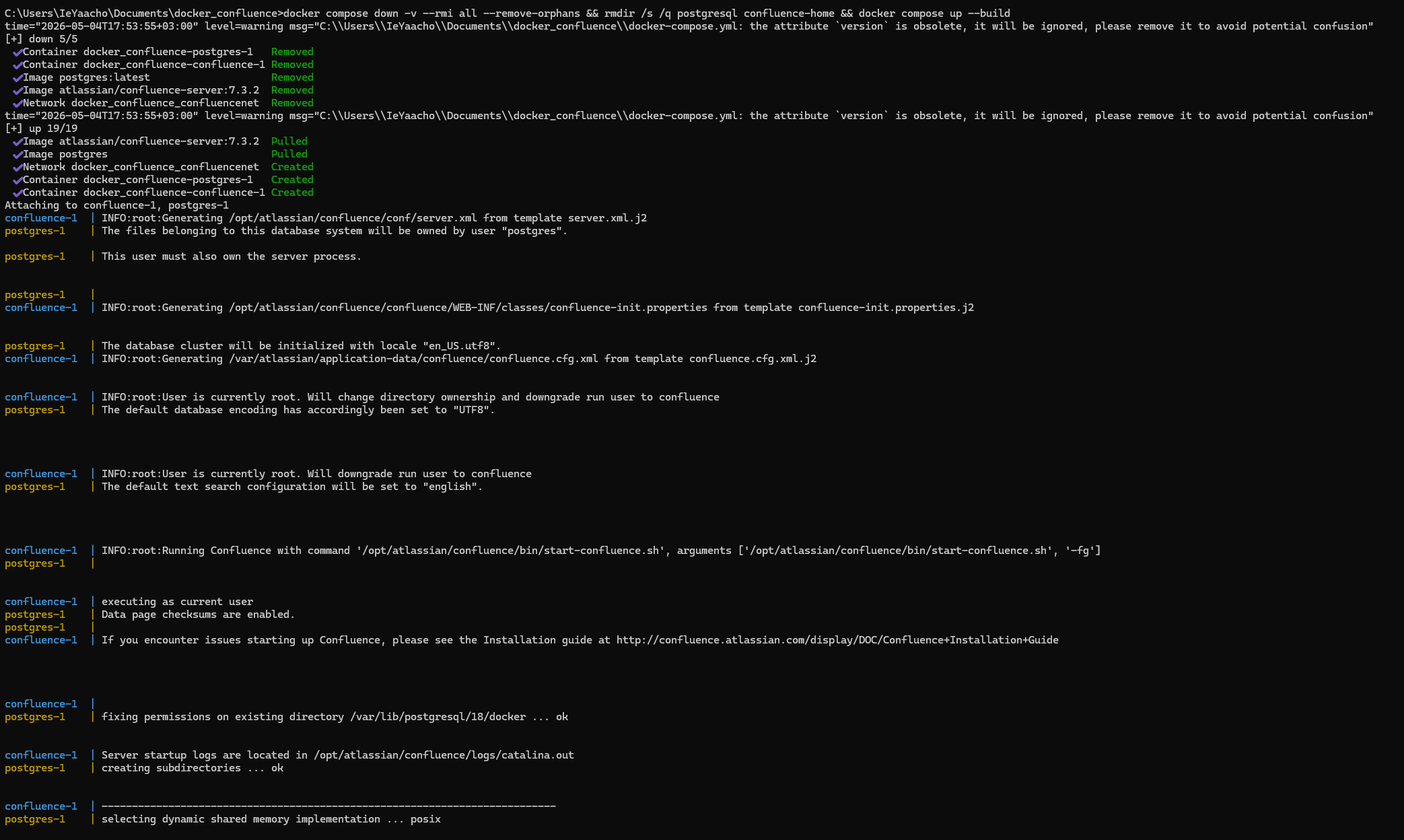 License activation compose rebuild